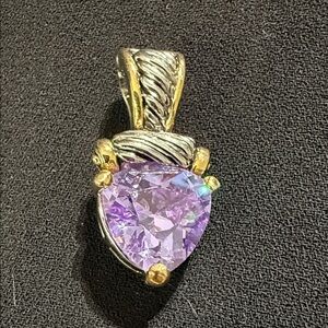 Swarovski crystal Elegant Two-Tone Purple Pendant